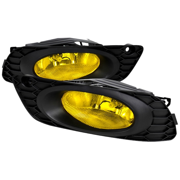 Spec-D Tuning 12 Honda Civic Oem Fog Lights Amber 4 Door LF-CV124AMOEM-HZ - main
